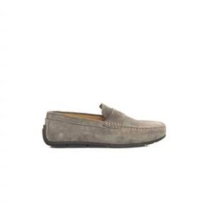 NEW CERRUTI 1881 men's cowhide loafer in grey